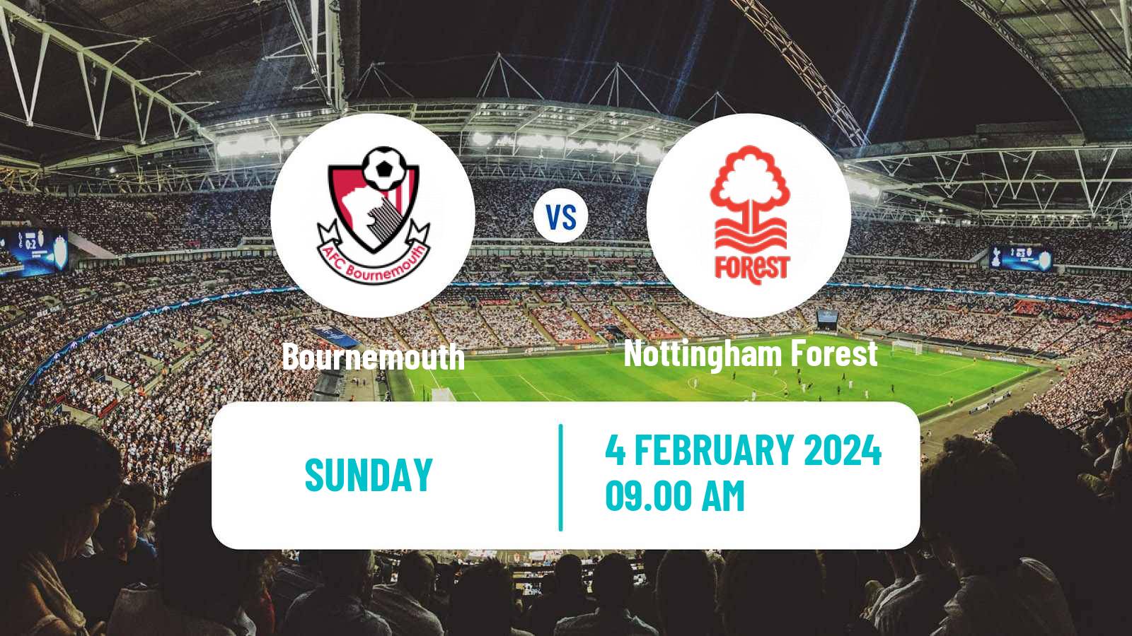 Soccer English Premier League Bournemouth - Nottingham Forest