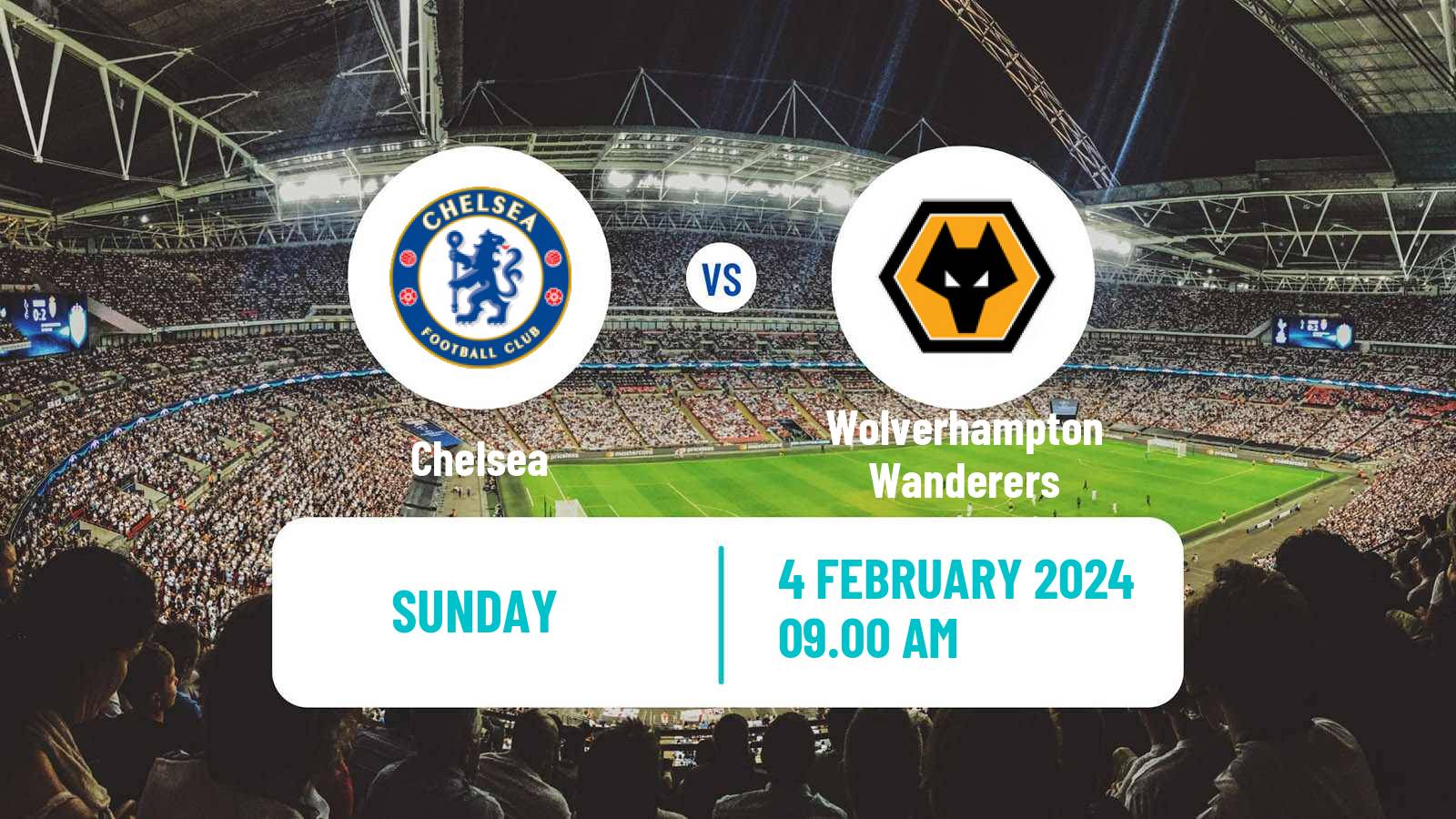 Soccer English Premier League Chelsea - Wolverhampton Wanderers
