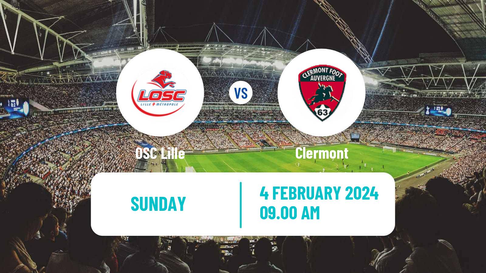 Soccer French Ligue 1 Lille - Clermont
