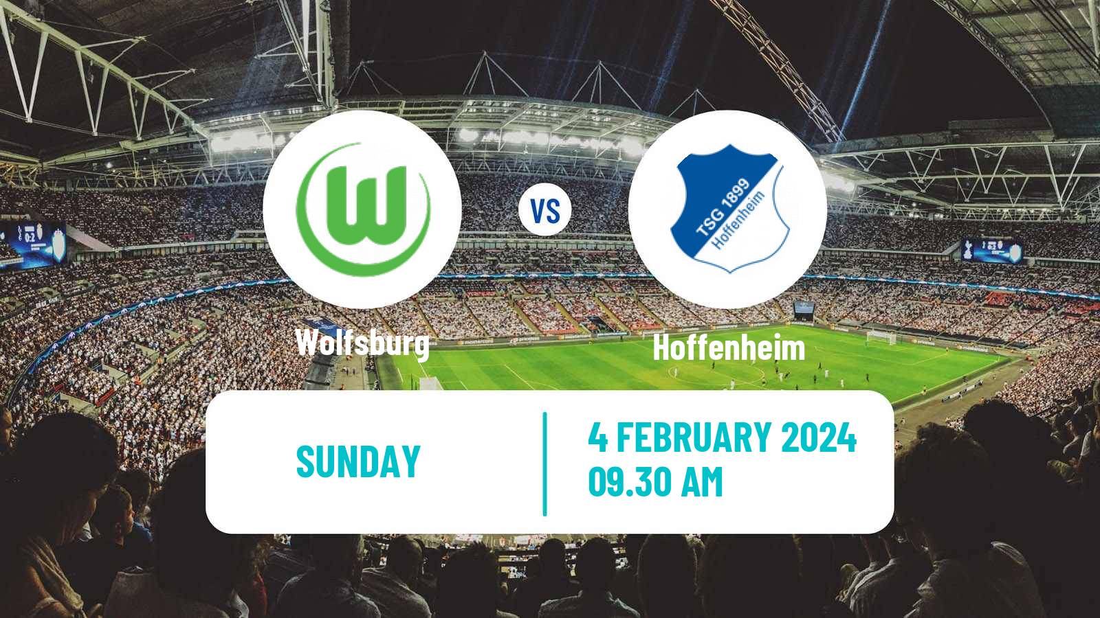 Soccer German Bundesliga Wolfsburg - Hoffenheim