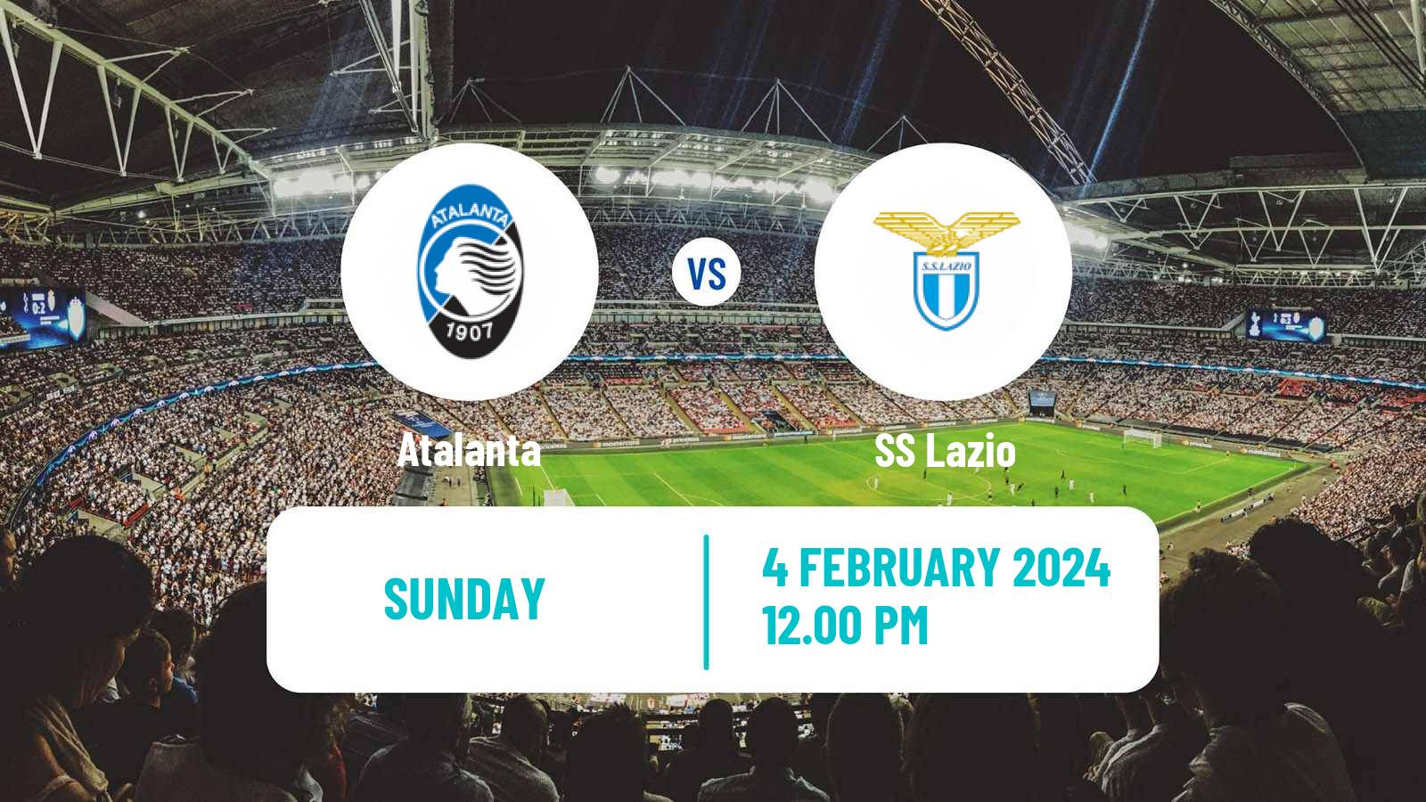 Soccer Italian Serie A Atalanta - Lazio