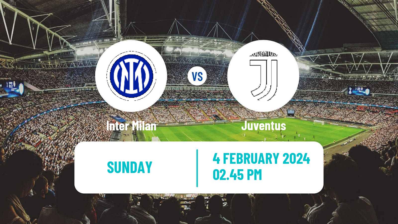 Soccer Italian Serie A Inter Milan - Juventus