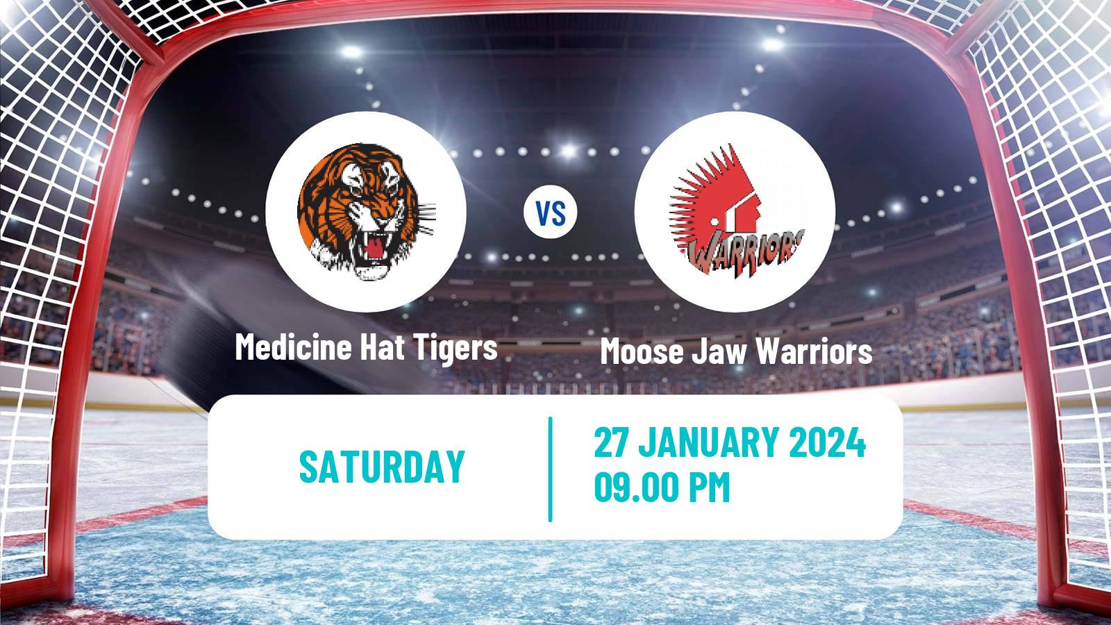Hockey WHL Medicine Hat Tigers - Moose Jaw Warriors