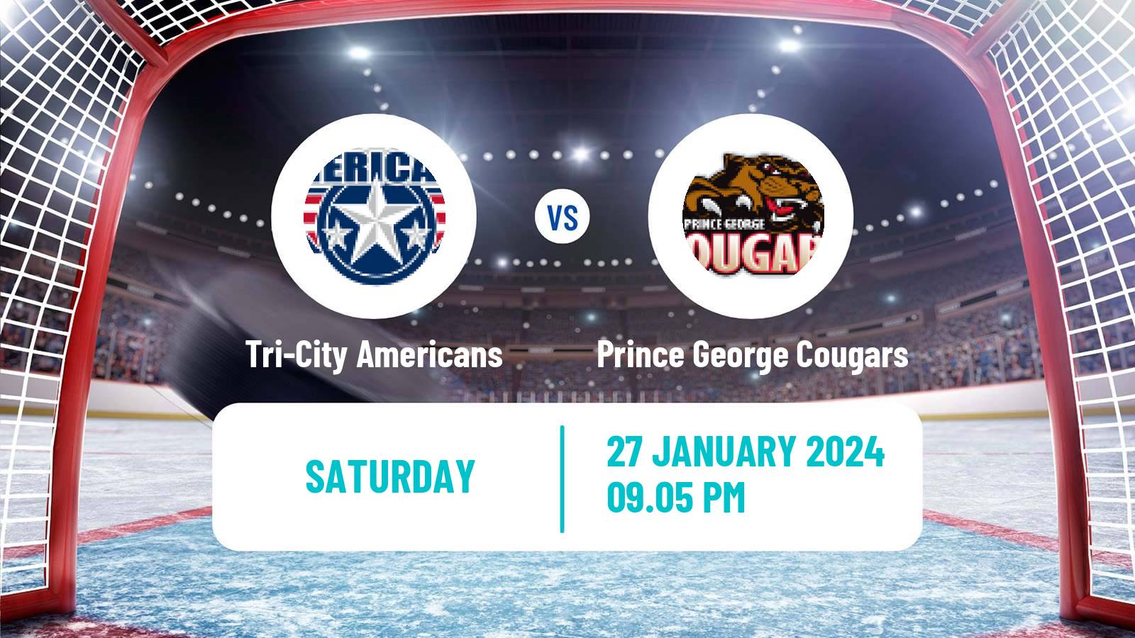 Hockey WHL Tri-City Americans - Prince George Cougars