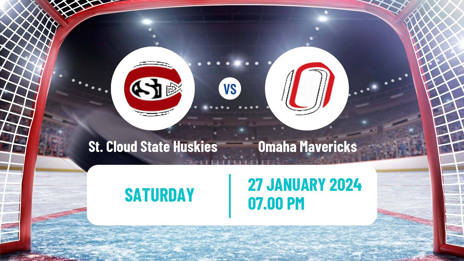 Hockey NCAA Hockey St. Cloud State Huskies - Omaha Mavericks