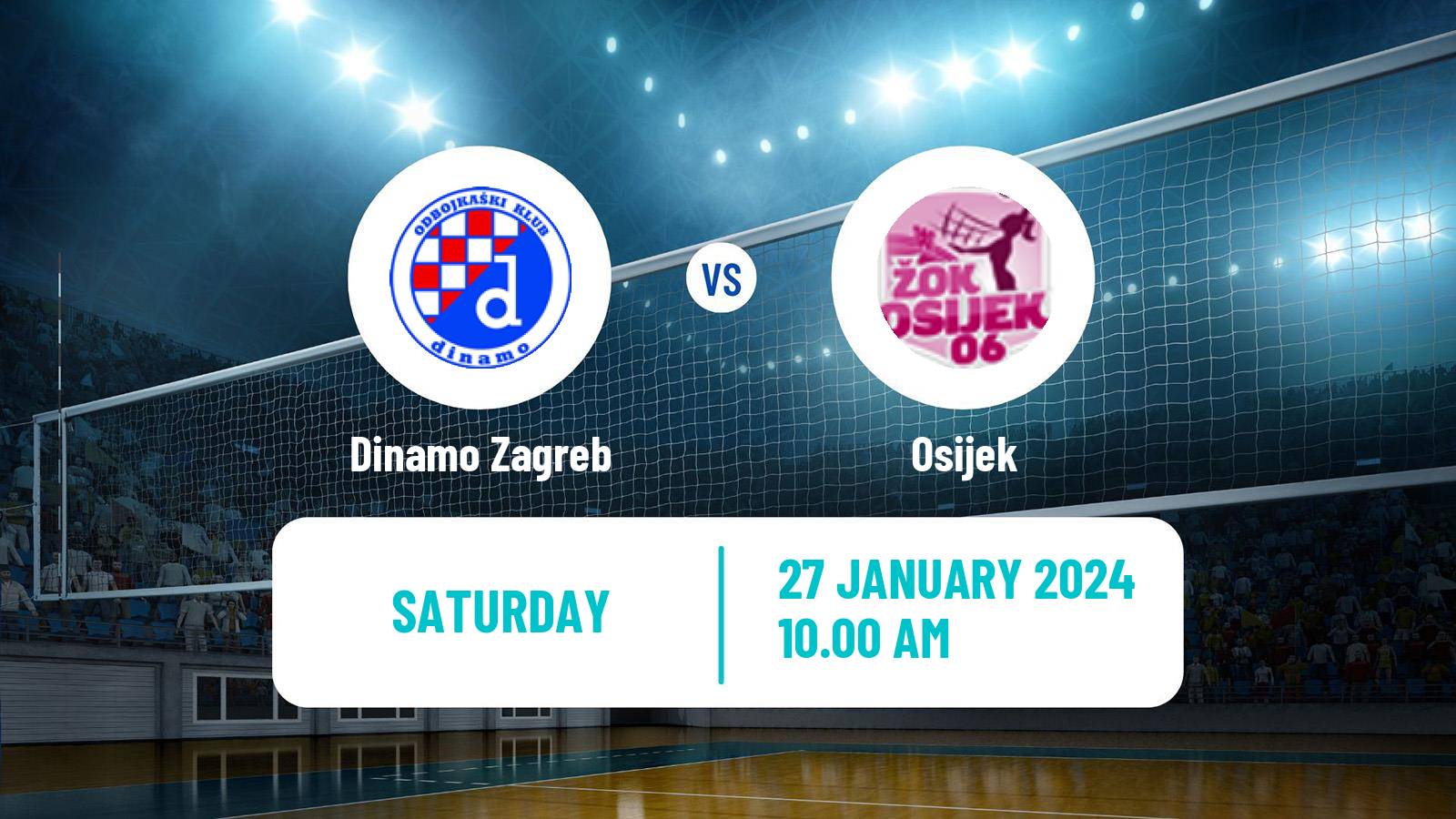 Volleyball Croatian Superliga Volleyball Women Dinamo Zagreb - Osijek