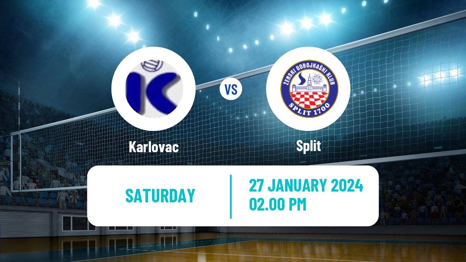 Volleyball Croatian Superliga Volleyball Women Karlovac - Split