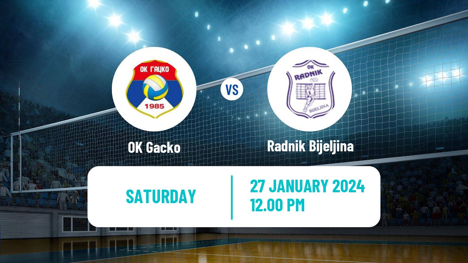 Volleyball Bosnian Premijer Liga Volleyball Gacko - Radnik Bijeljina