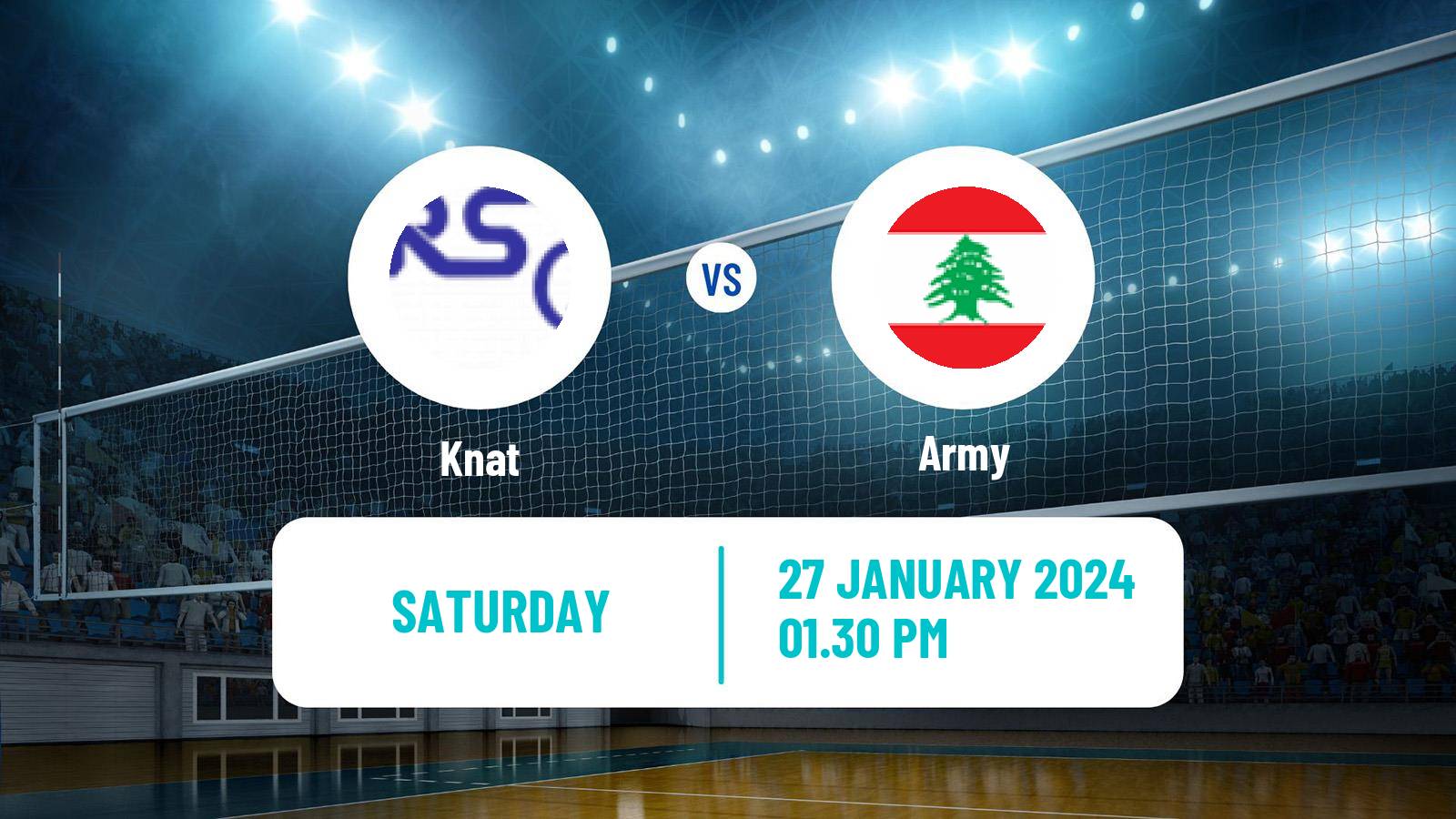 Volleyball Lebanese 1st Division Volleyball Knat - Army