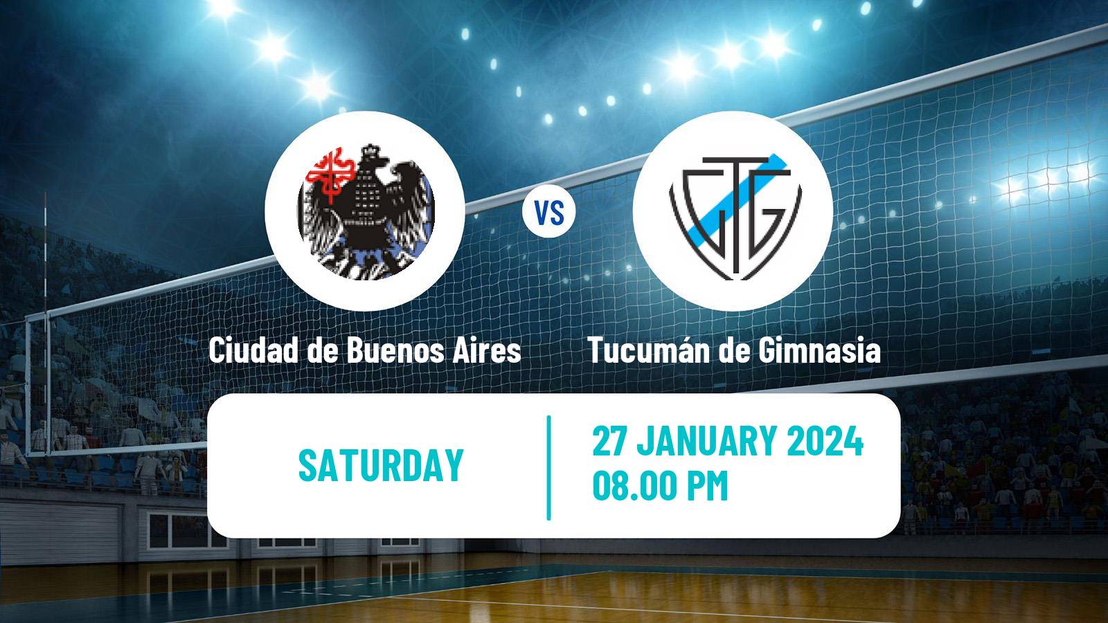 Volleyball Argentinian LVA Volleyball Ciudad de Buenos Aires - Tucumán de Gimnasia