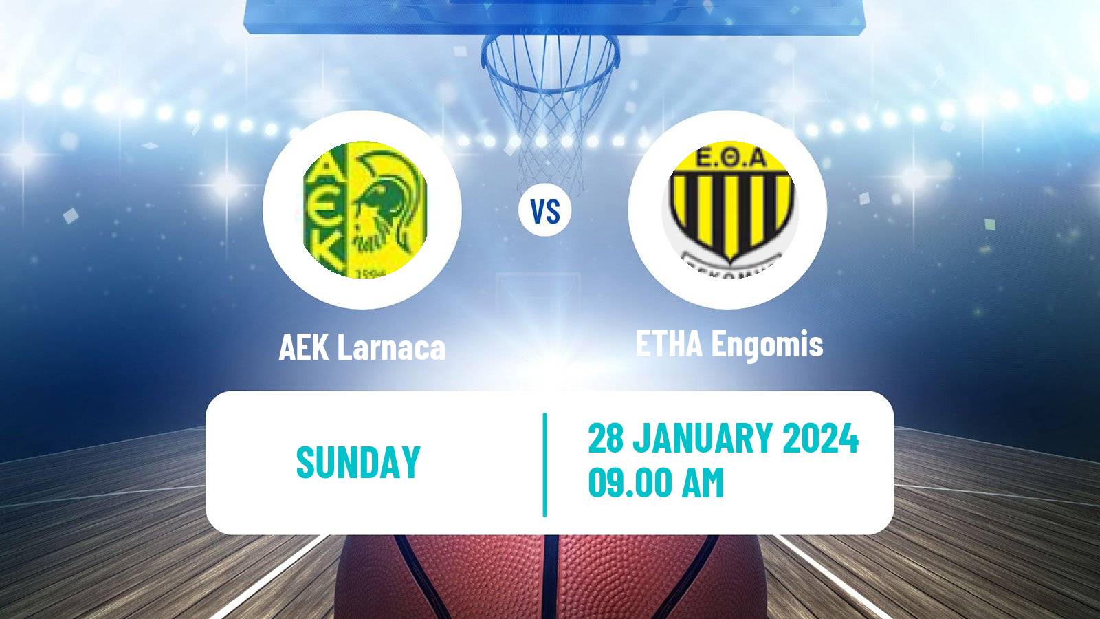 Basketball Cypriot Division A Basketball AEK Larnaca - ETHA Engomis