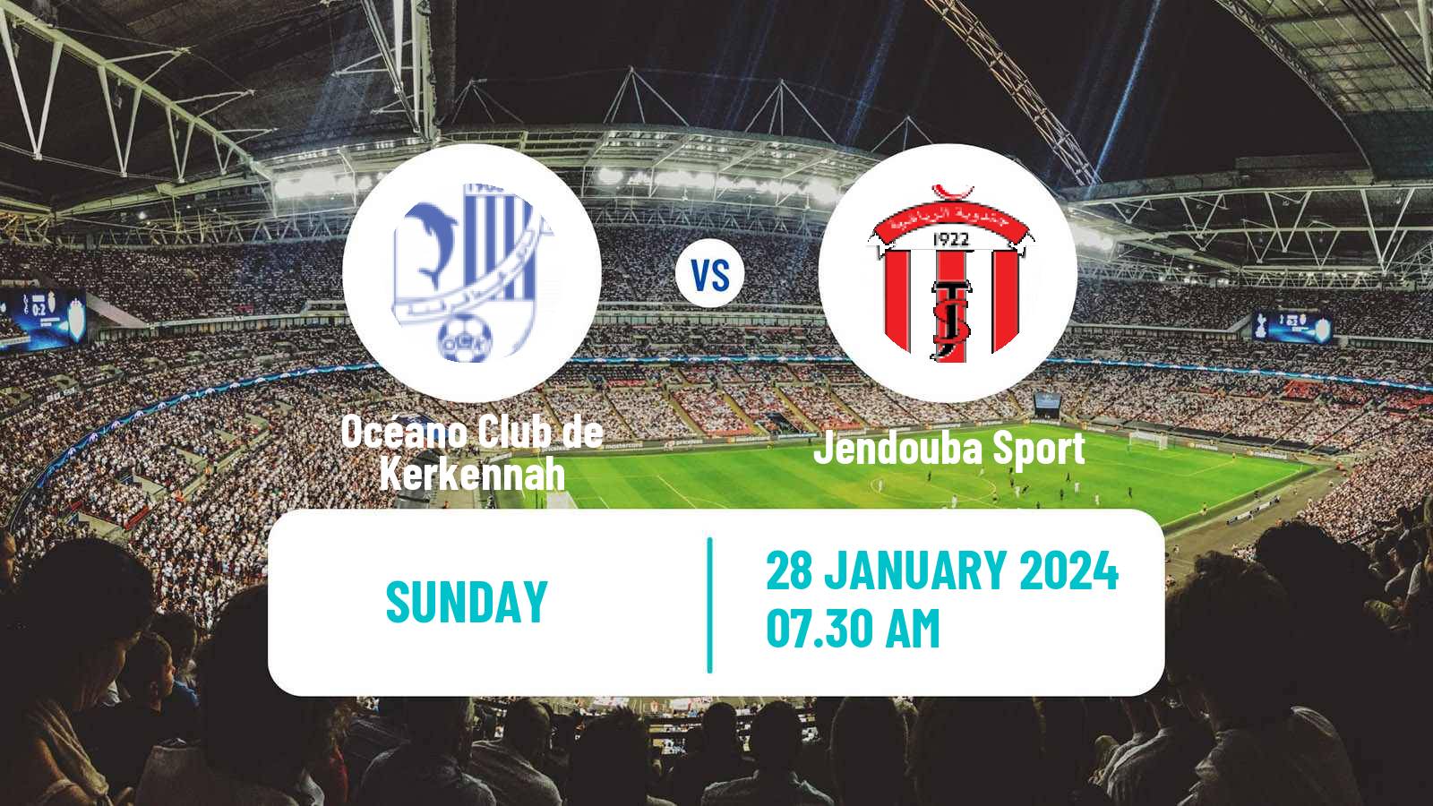 Soccer Tunisian Cup Océano Club de Kerkennah - Jendouba Sport