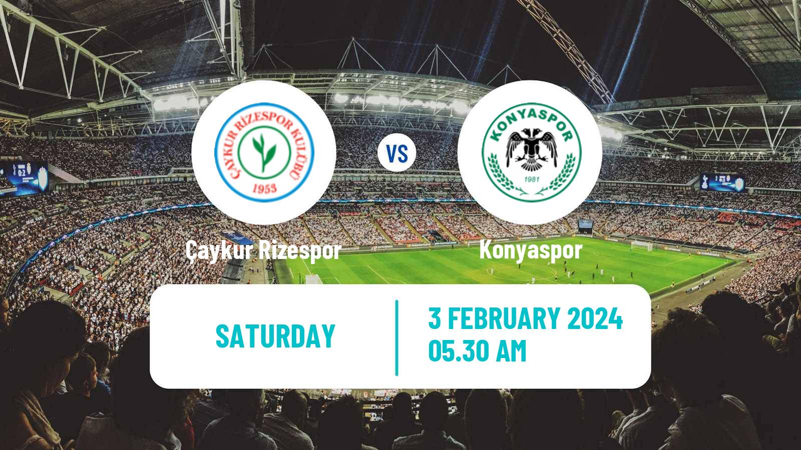 Soccer Turkish Super League Çaykur Rizespor - Konyaspor