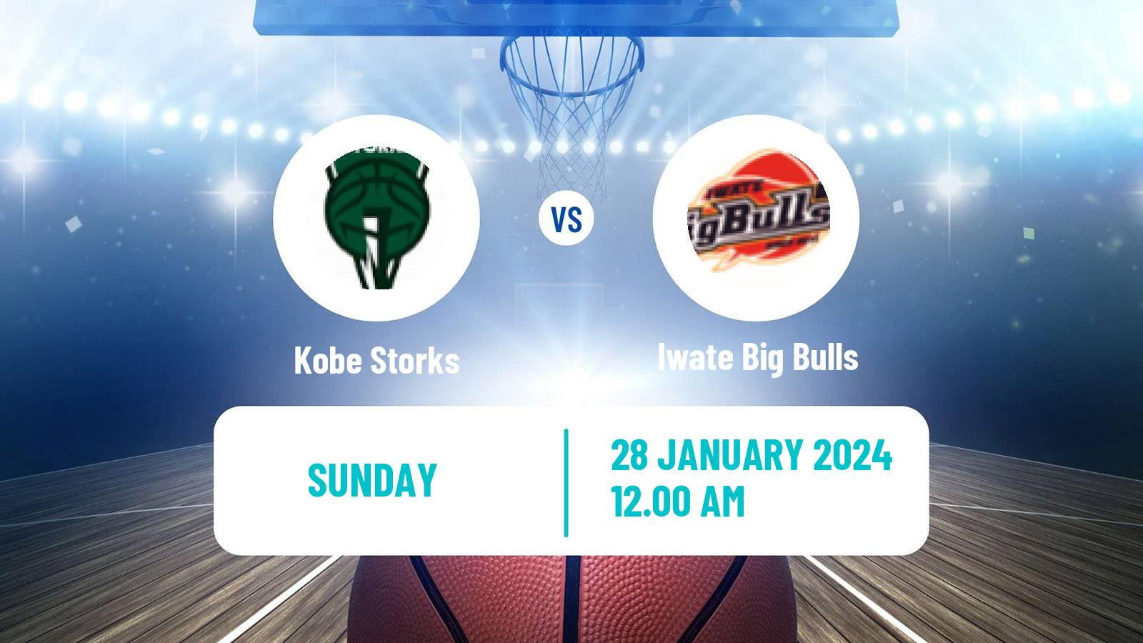 Basketball Japan B2 League Basketball Kobe Storks - Iwate Big Bulls