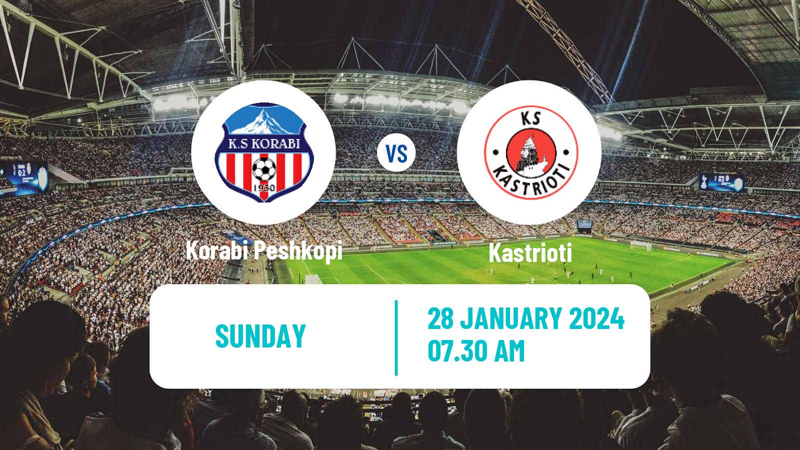 Soccer Albanian First Division Korabi Peshkopi - Kastrioti