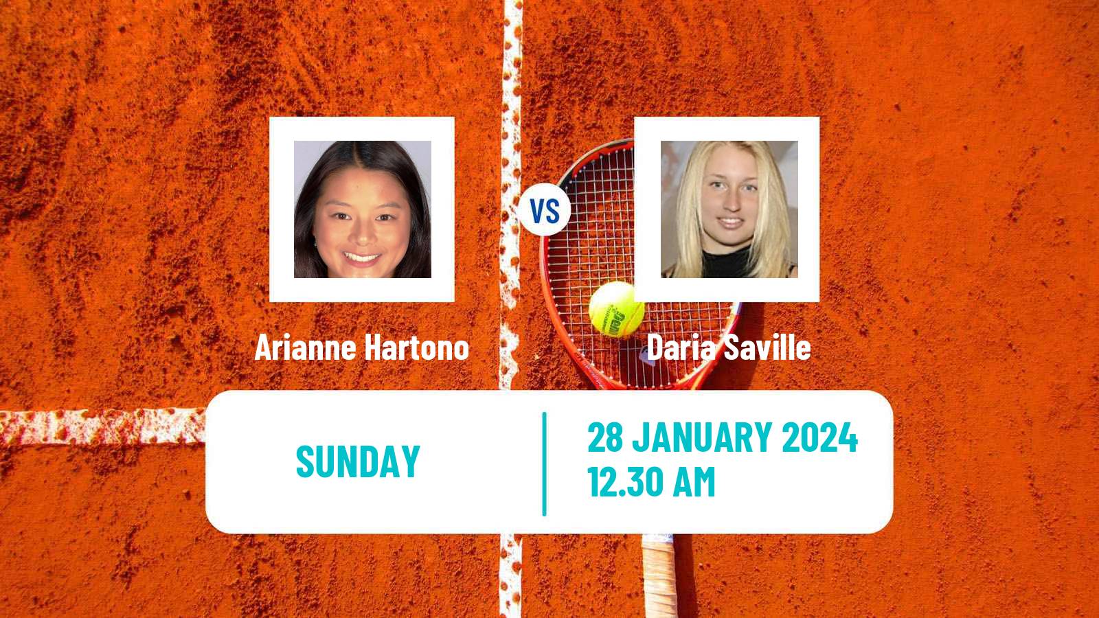 Tennis WTA Hua Hin Arianne Hartono - Daria Saville