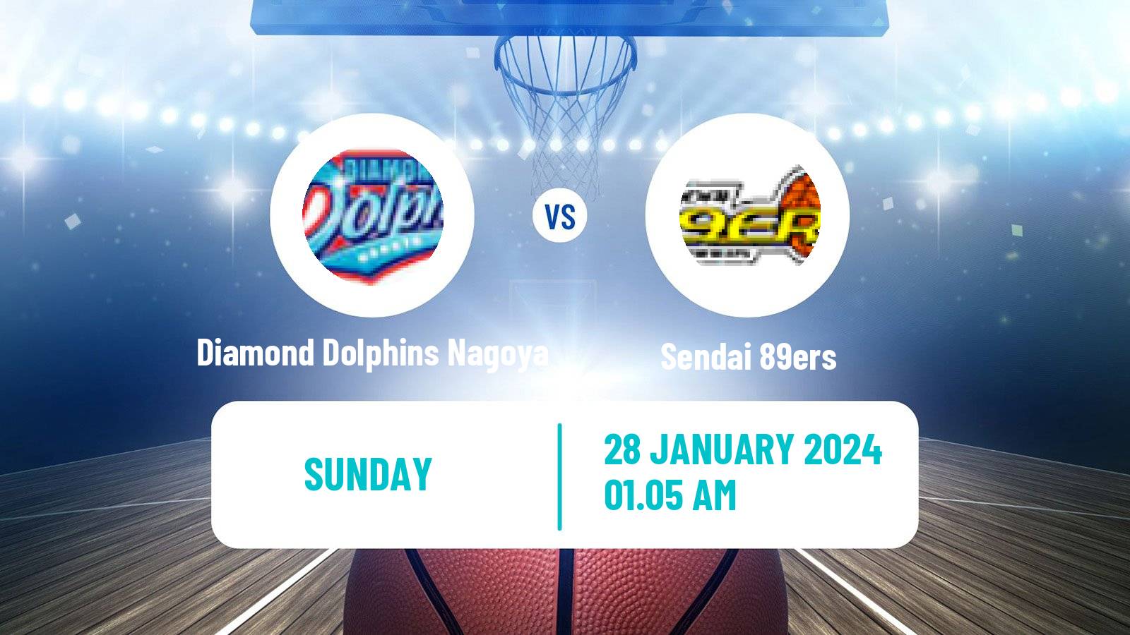 Basketball BJ League Diamond Dolphins Nagoya - Sendai 89ers