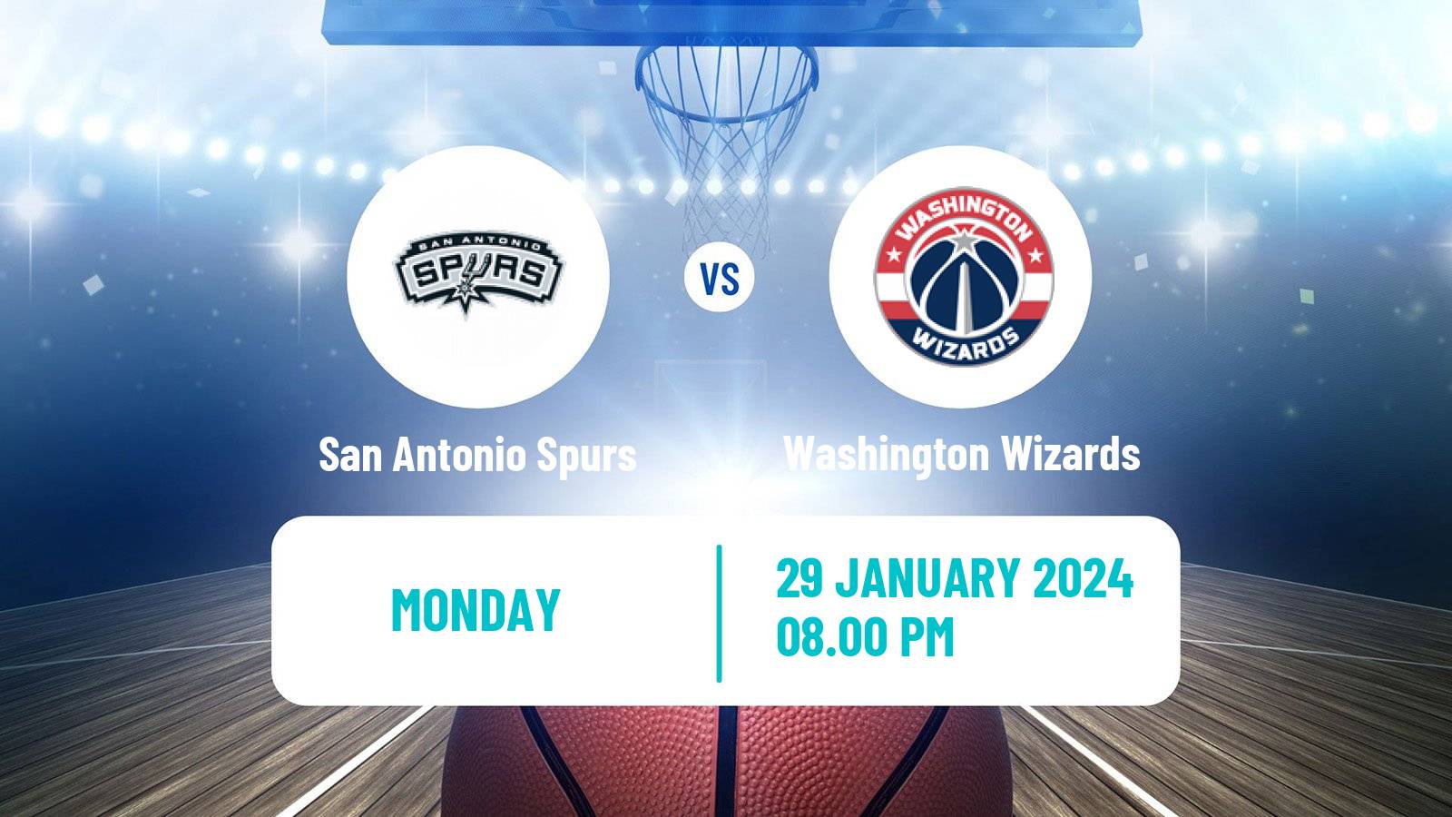 Basketball NBA San Antonio Spurs - Washington Wizards