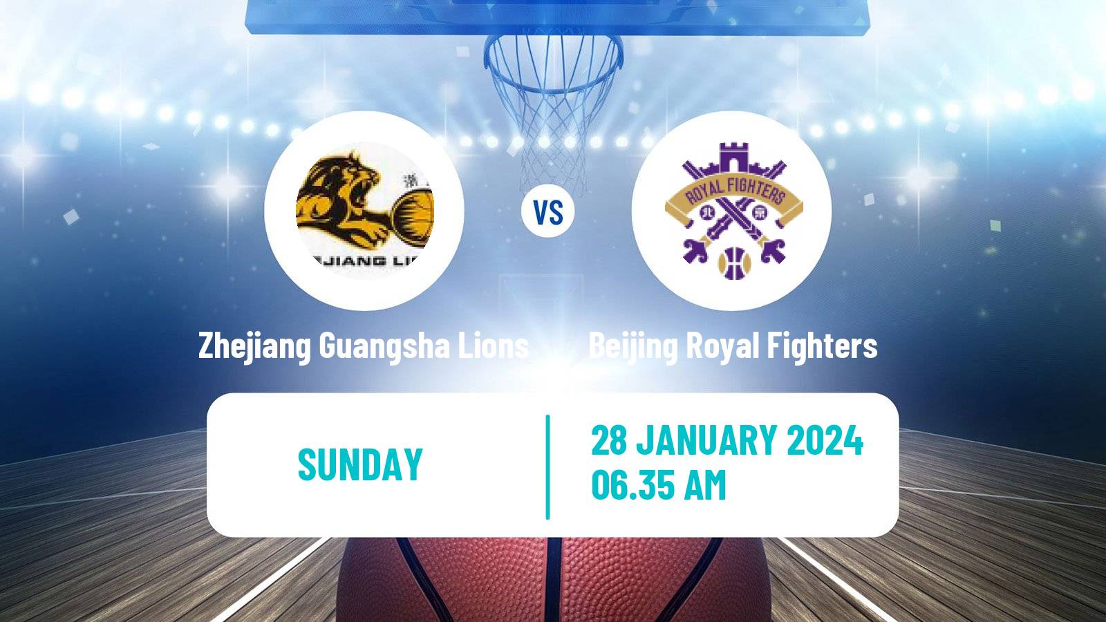 Basketball CBA Zhejiang Guangsha Lions - Beijing Royal Fighters