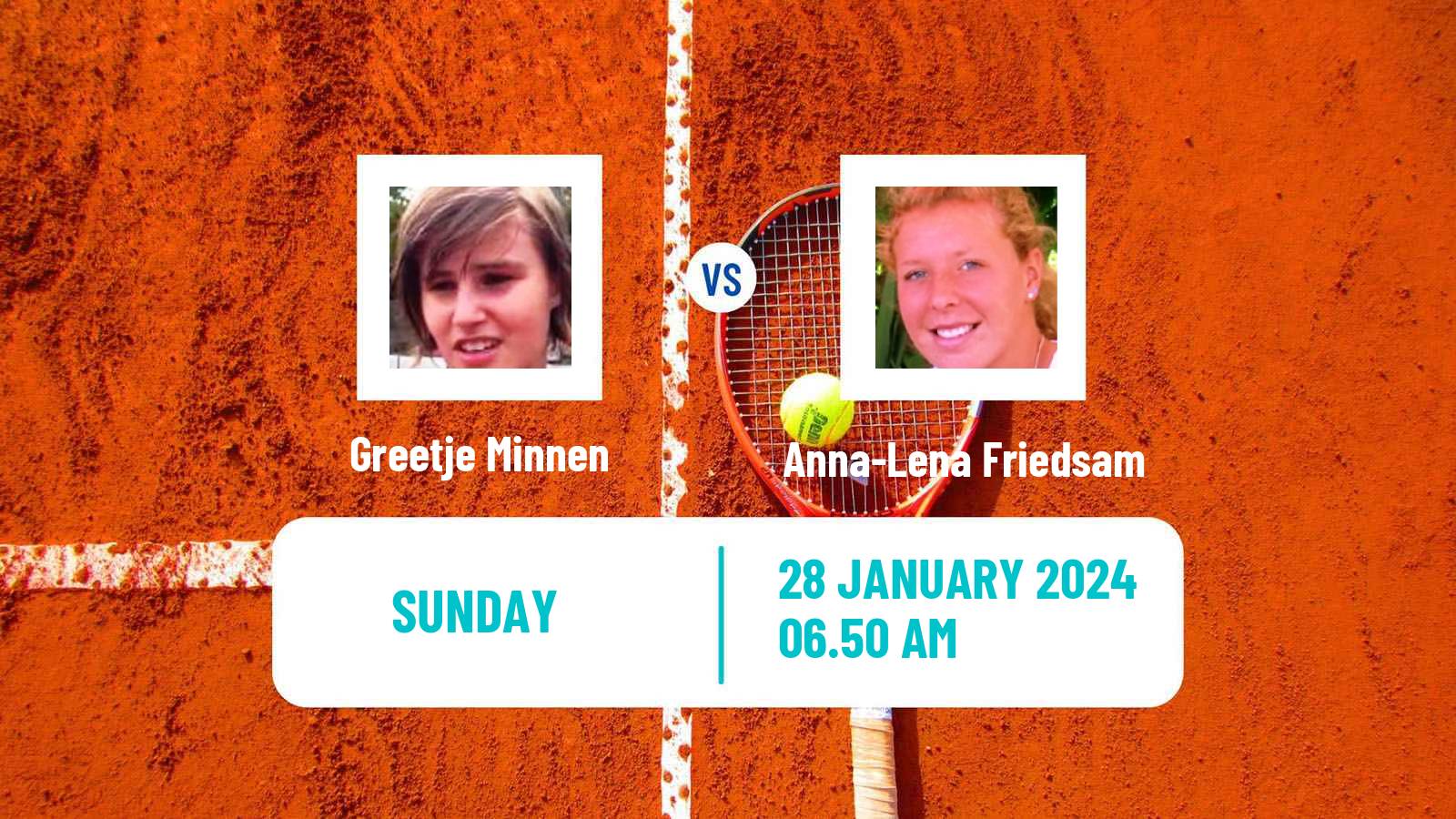 Tennis WTA Linz Greetje Minnen - Anna-Lena Friedsam