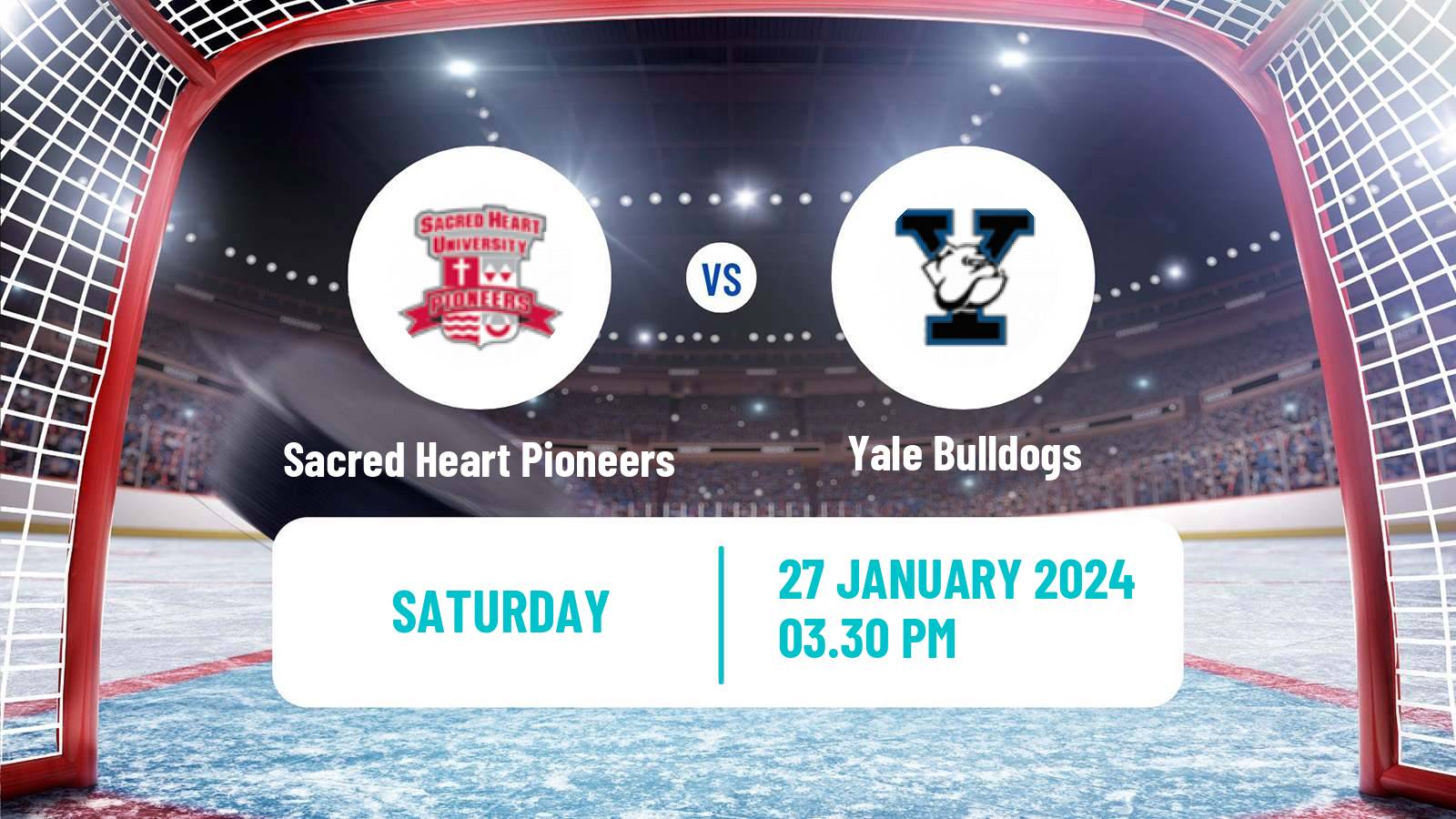 Hockey NCAA Hockey Sacred Heart Pioneers - Yale Bulldogs