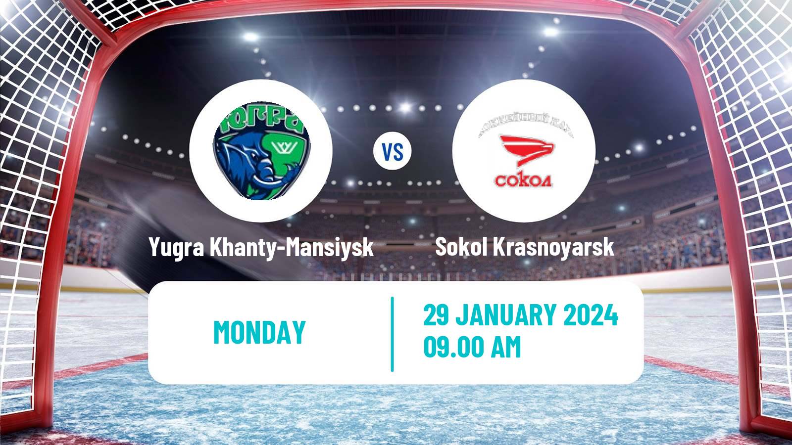 Hockey VHL Yugra Khanty-Mansiysk - Sokol Krasnoyarsk