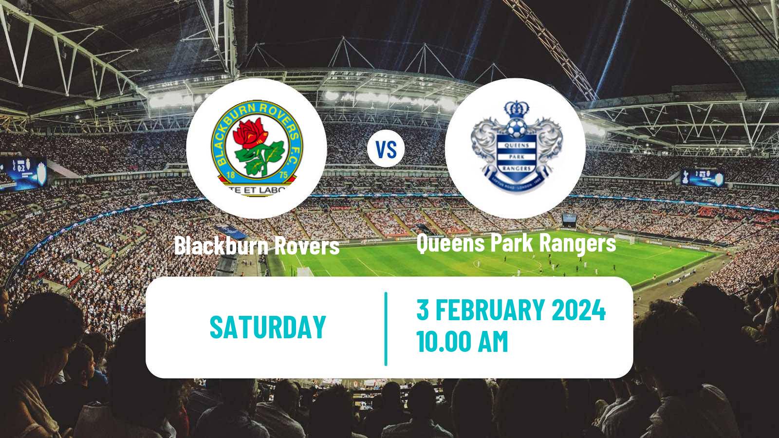 Soccer English League Championship Blackburn Rovers - Queens Park Rangers