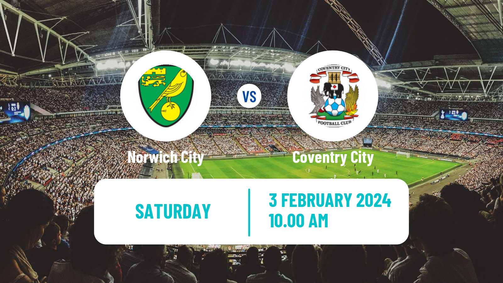 Soccer English League Championship Norwich City - Coventry City