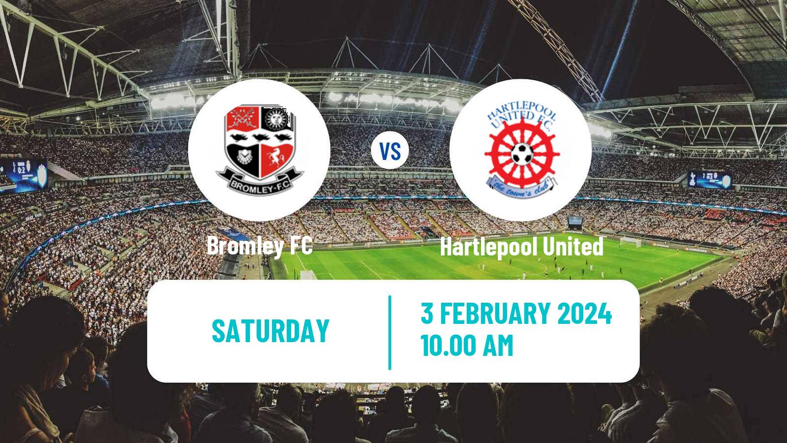 Soccer English National League Bromley - Hartlepool United