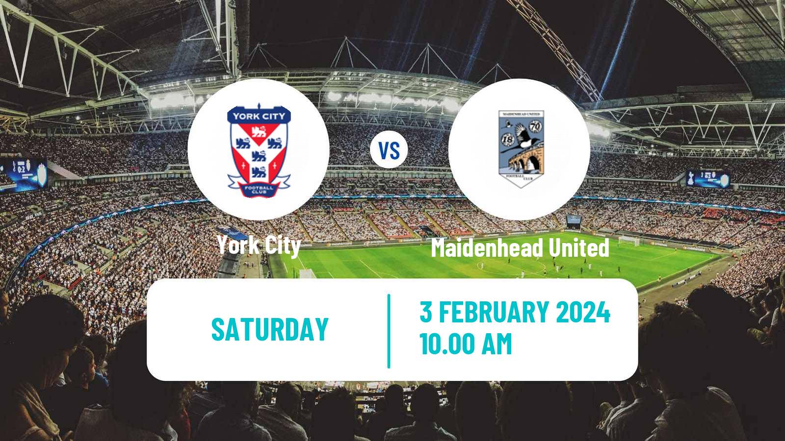 Soccer English National League York City - Maidenhead United