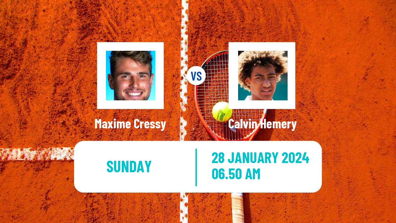 Tennis ATP Montpellier Maxime Cressy - Calvin Hemery