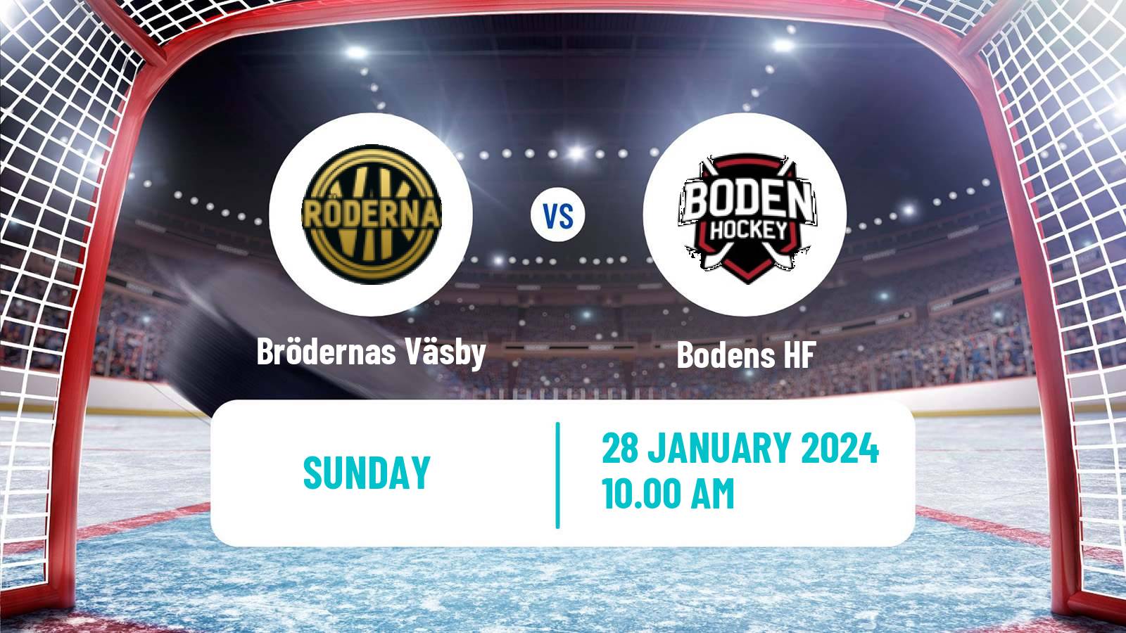 Hockey Swedish HockeyEttan Norra Brödernas Väsby - Boden