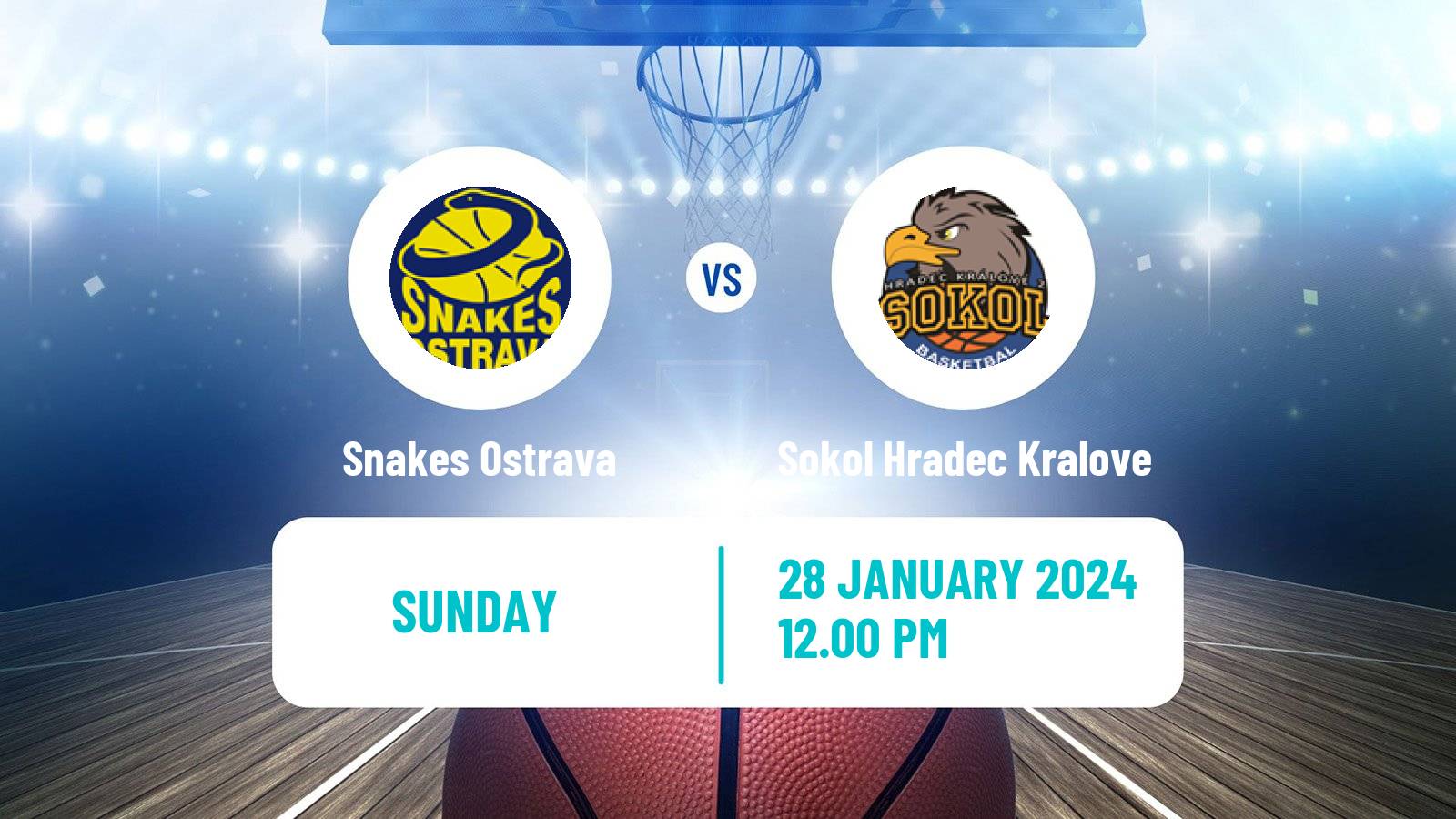 Basketball Czech 1 Liga Basketball Snakes Ostrava - Sokol Hradec Kralove