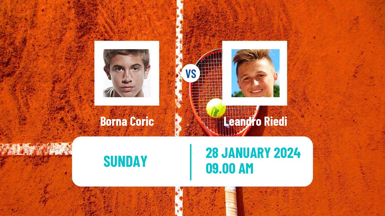 Tennis Ottignies Louvain La Neuve Challenger Men Borna Coric - Leandro Riedi