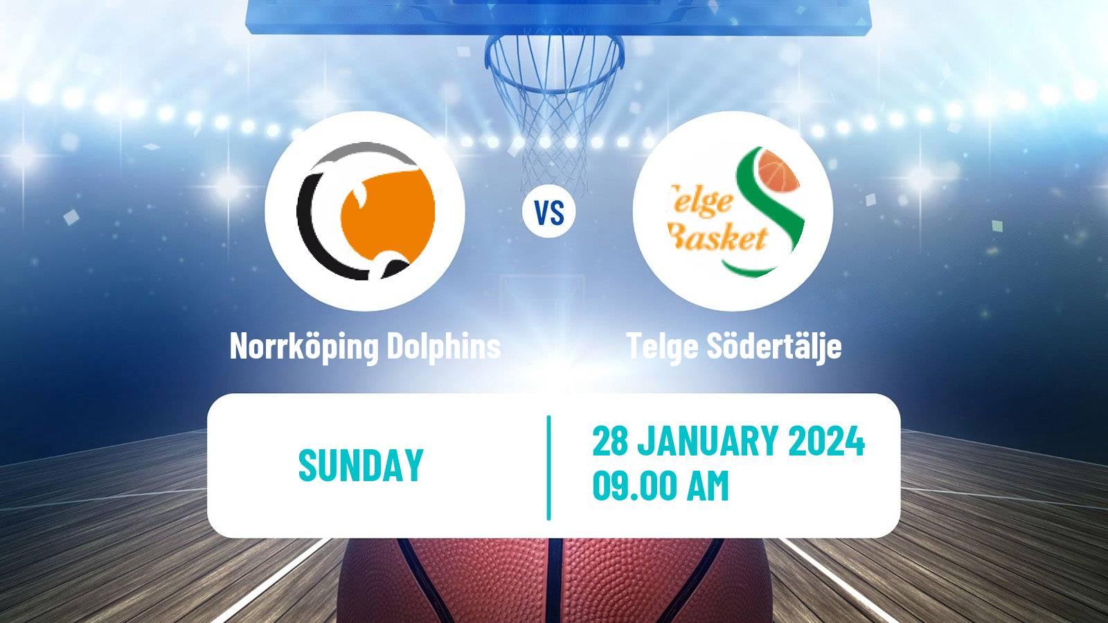 Basketball Swedish Basketligan Women Norrköping Dolphins - Telge Södertälje