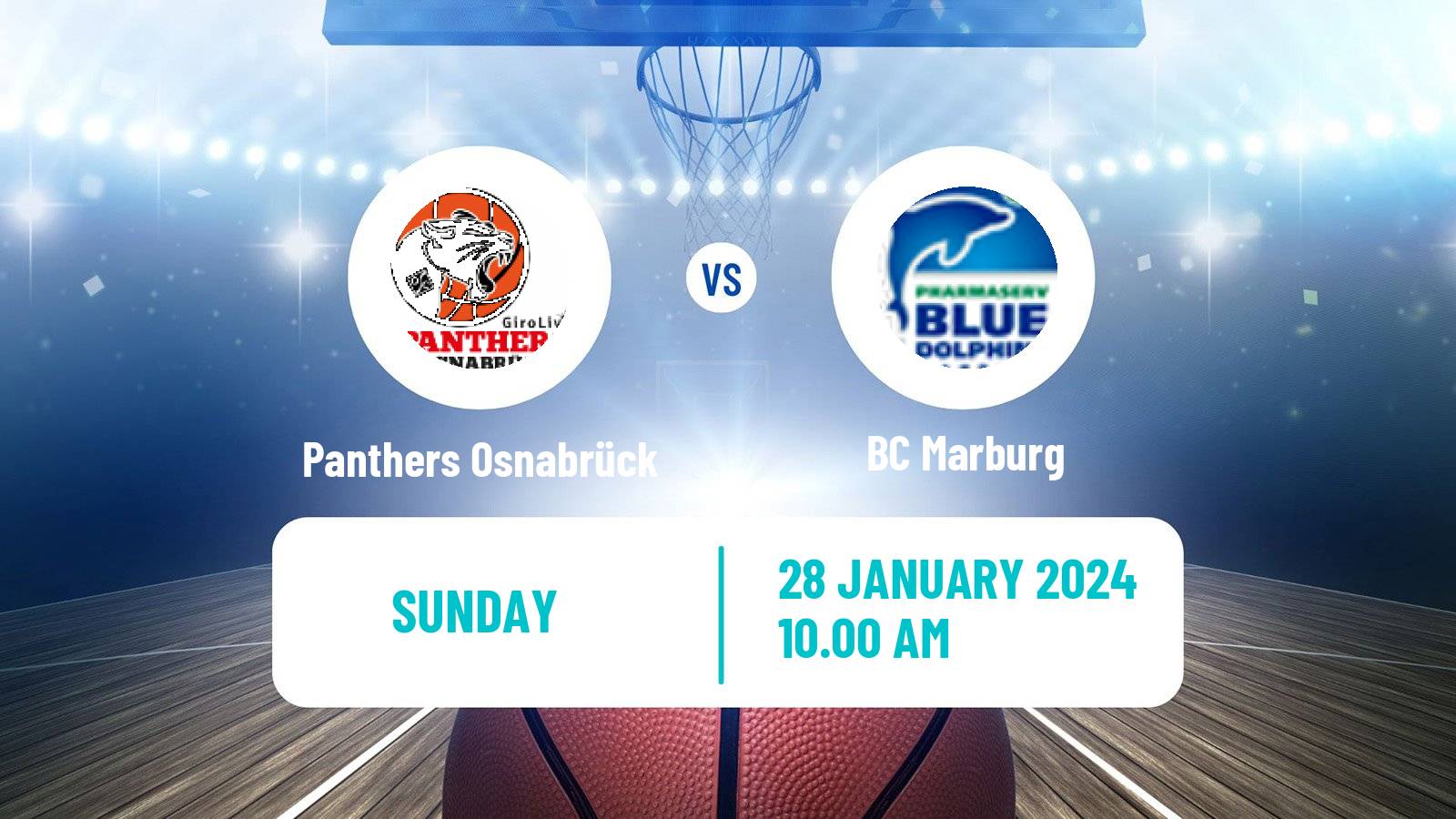 Basketball German DBBL Panthers Osnabrück - Marburg