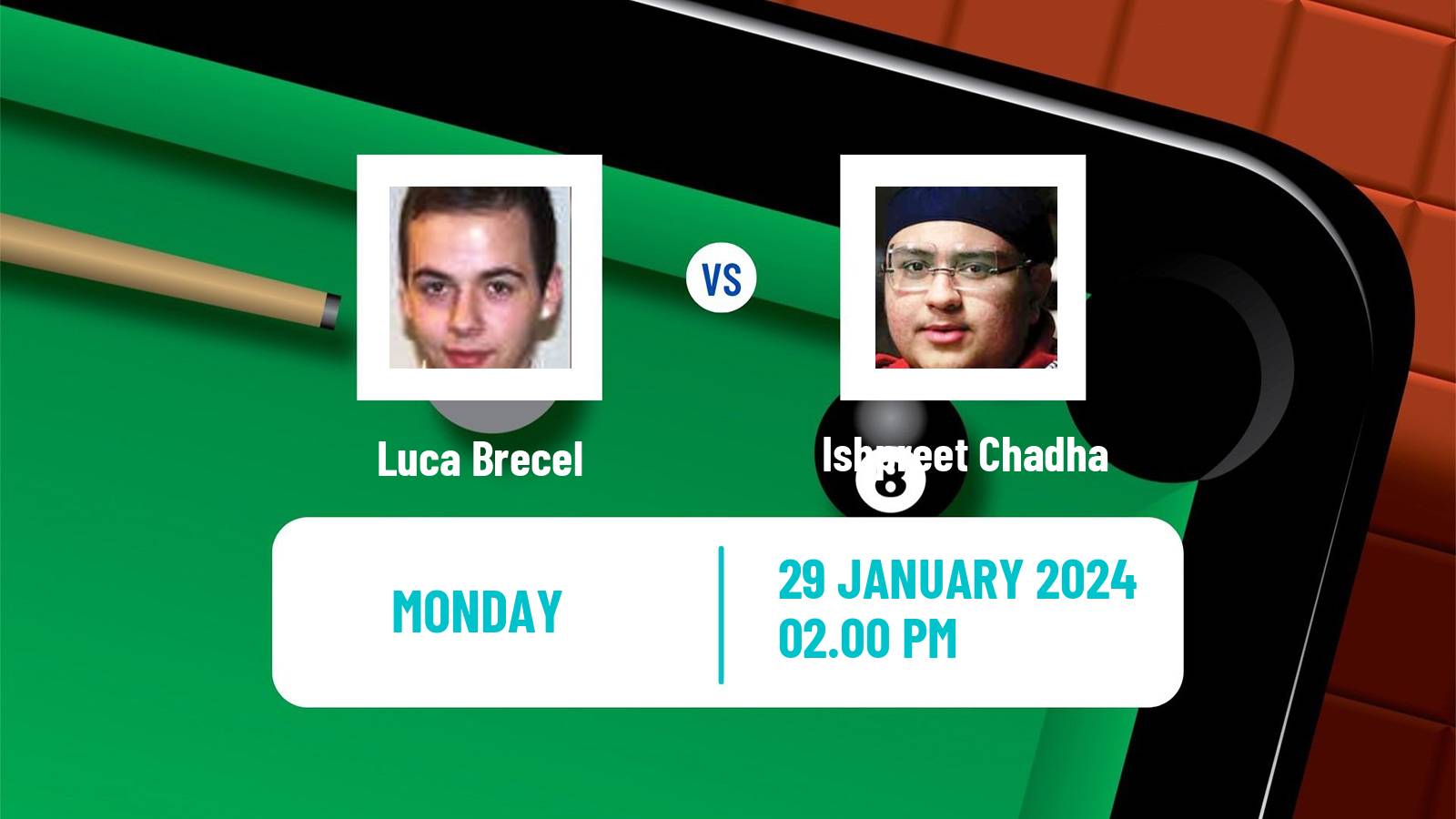 Snooker German Masters Luca Brecel - Ishpreet Chadha