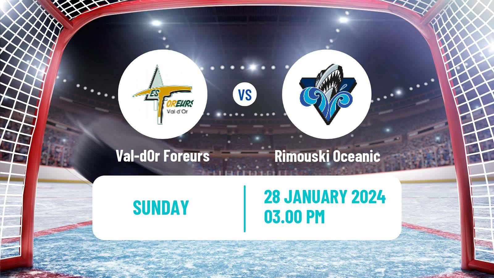 Hockey QMJHL Val-dOr Foreurs - Rimouski Oceanic