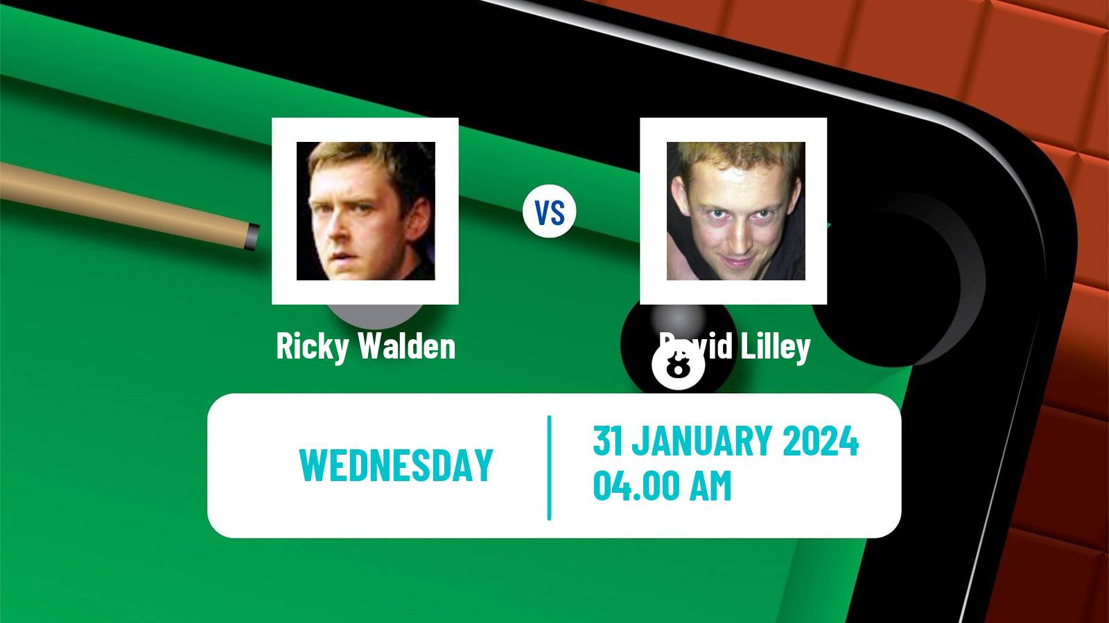 Snooker German Masters Ricky Walden - David Lilley