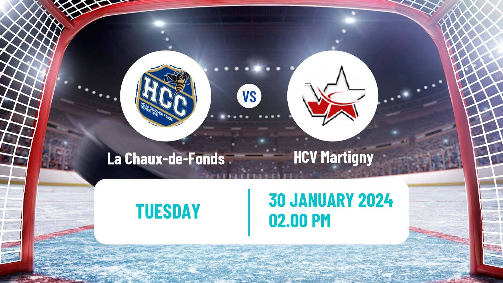 Hockey Swiss League Hockey La Chaux-de-Fonds - Martigny