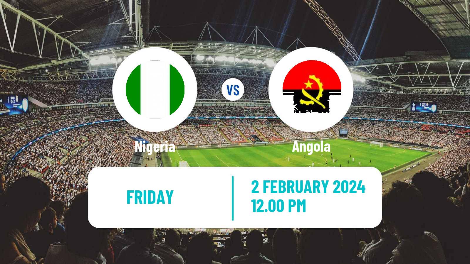 Soccer Africa Cup of Nations Nigeria - Angola