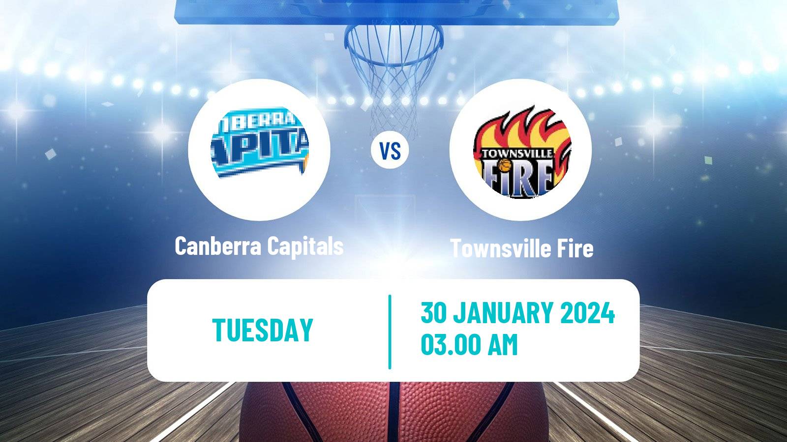Basketball Australian WNBL Canberra Capitals - Townsville Fire