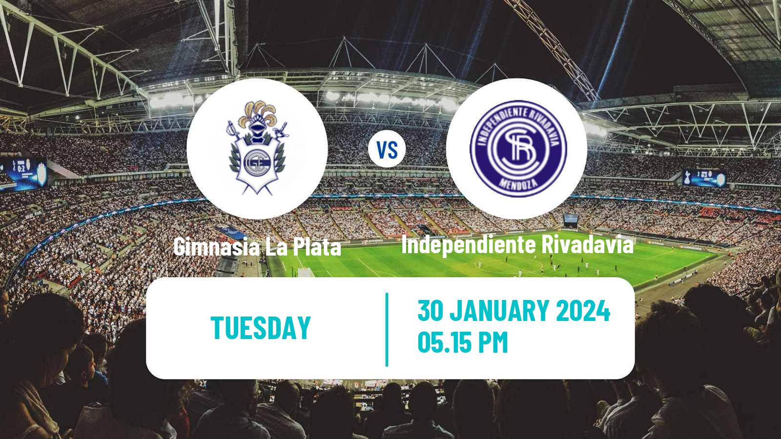 Soccer Argentinian Copa de la Liga Profesional Gimnasia La Plata - Independiente Rivadavia