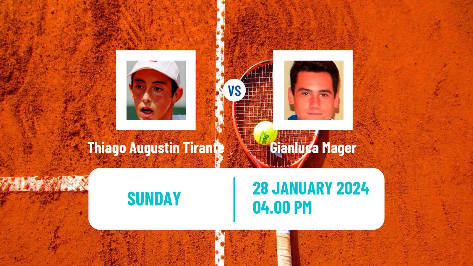 Tennis Punta Del Este Challenger Men Thiago Augustin Tirante - Gianluca Mager