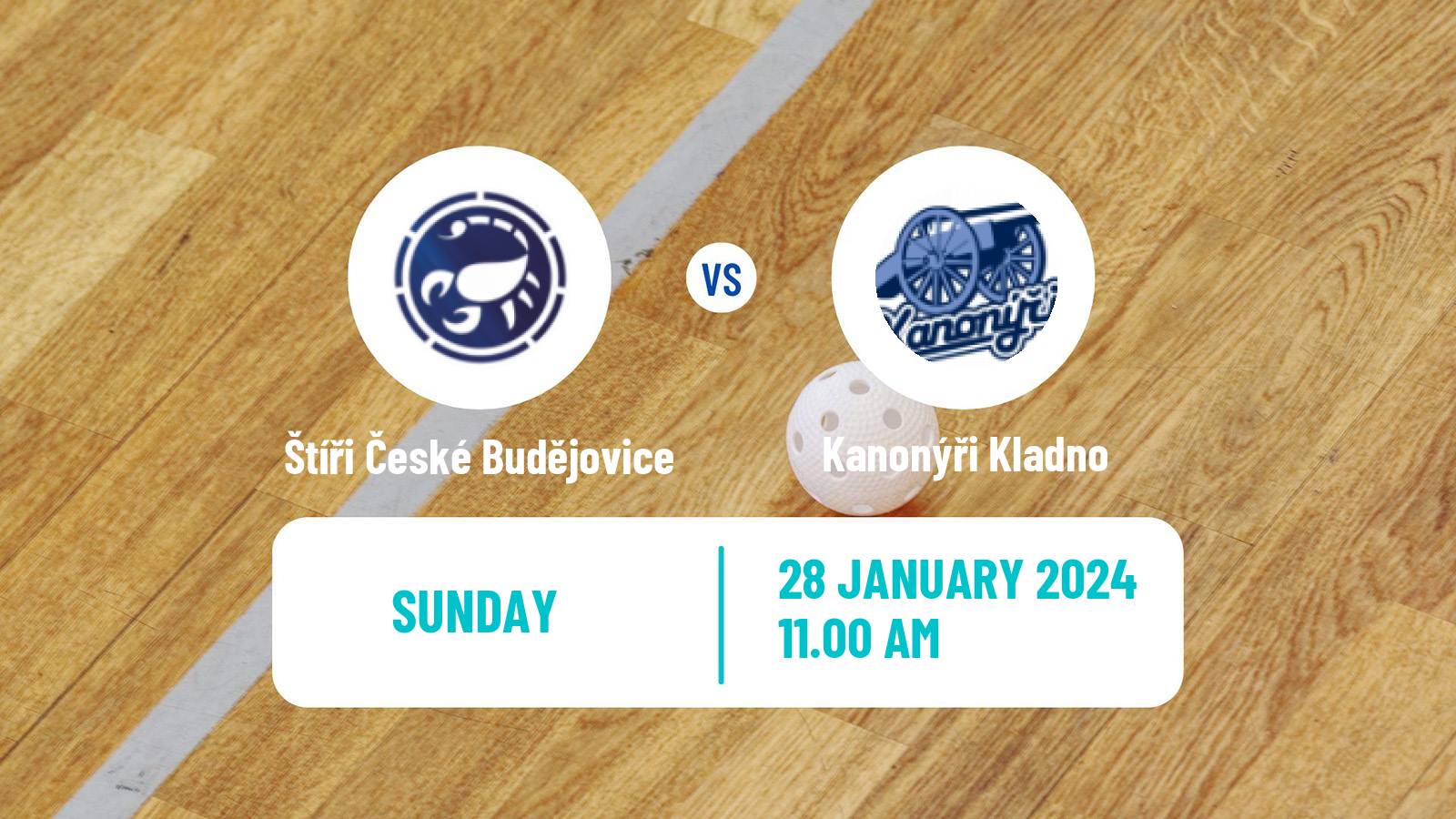 Floorball Czech 1 Liga Floorball Štíři České Budějovice - Kanonýři Kladno