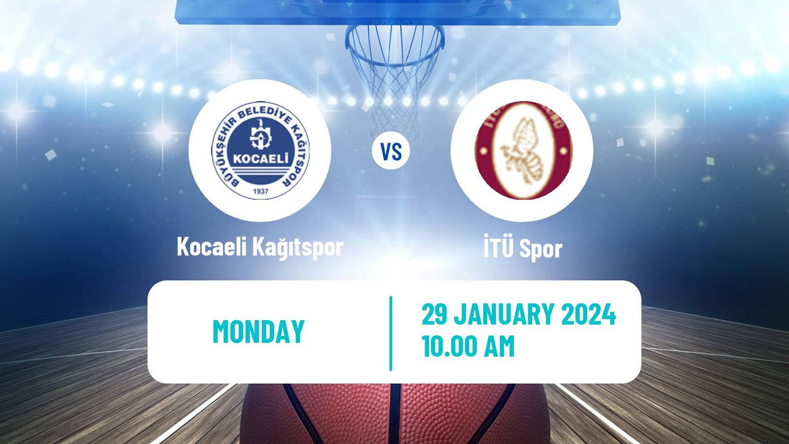 Basketball Turkish TBL Kocaeli Kağıtspor - İTÜ