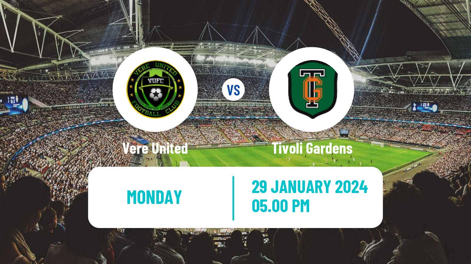 Soccer Jamaica National Premier League Vere United - Tivoli Gardens