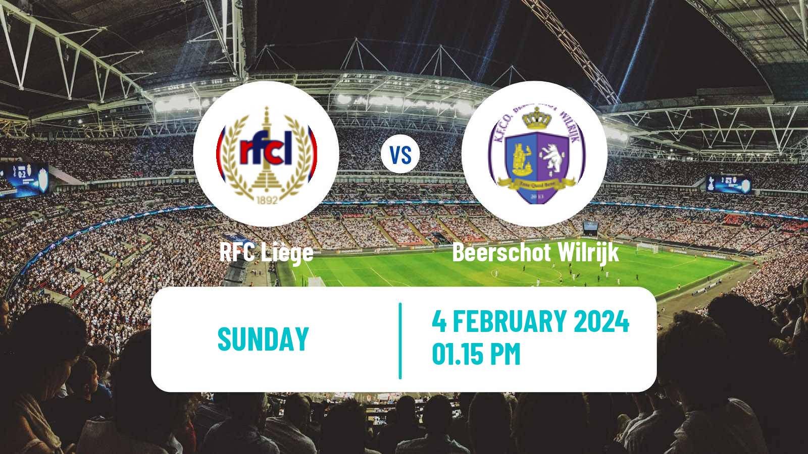 Soccer Belgian Сhallenger Pro League RFC Liège - Beerschot Wilrijk