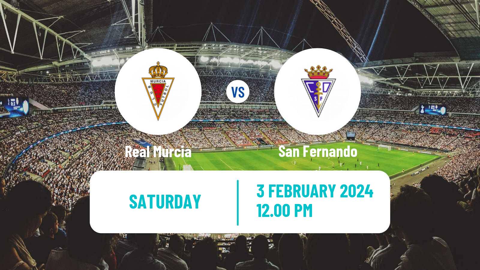 Soccer Spanish Primera RFEF Group 2 Real Murcia - San Fernando
