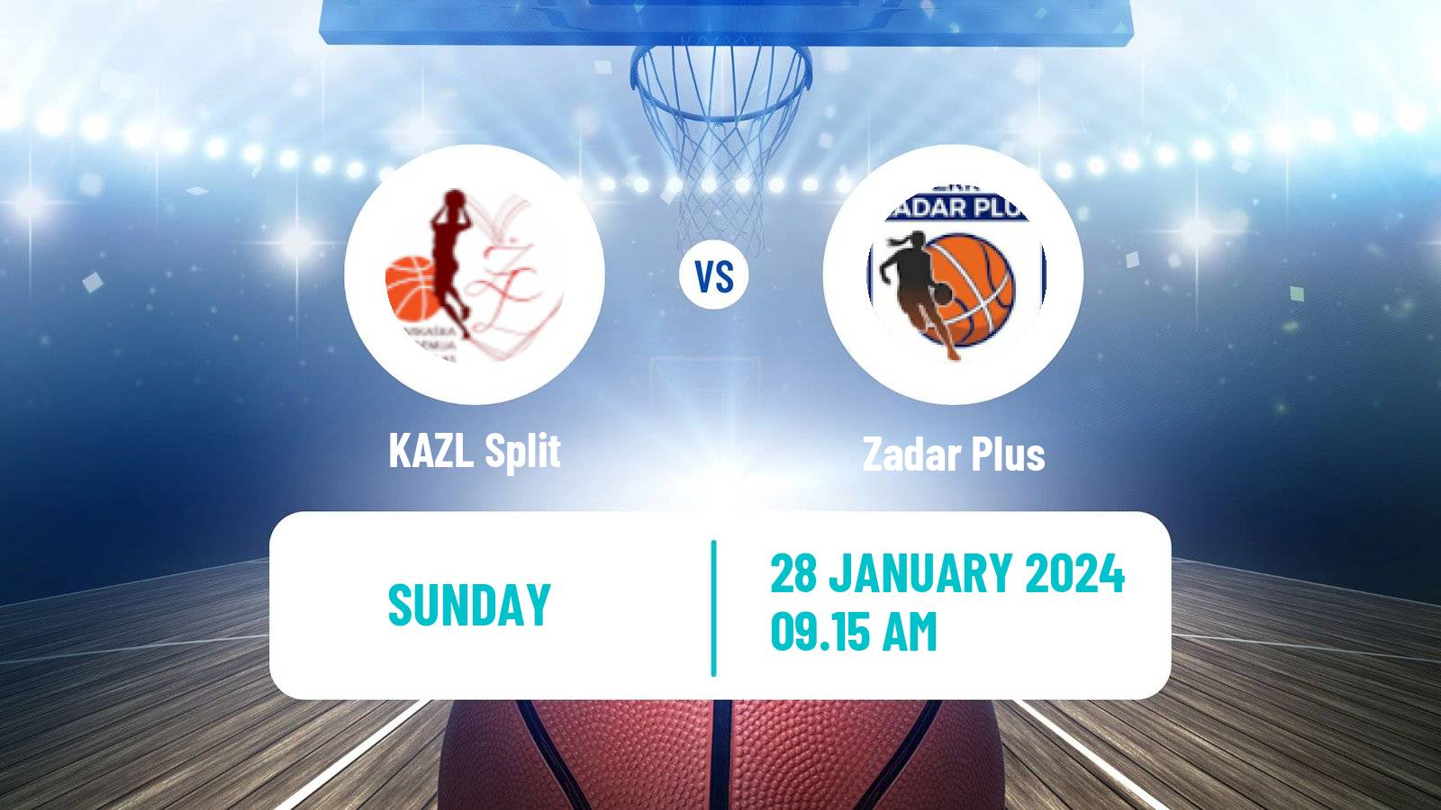 Basketball Croatian Premijer Liga Basketball Women KAZL Split - Zadar Plus